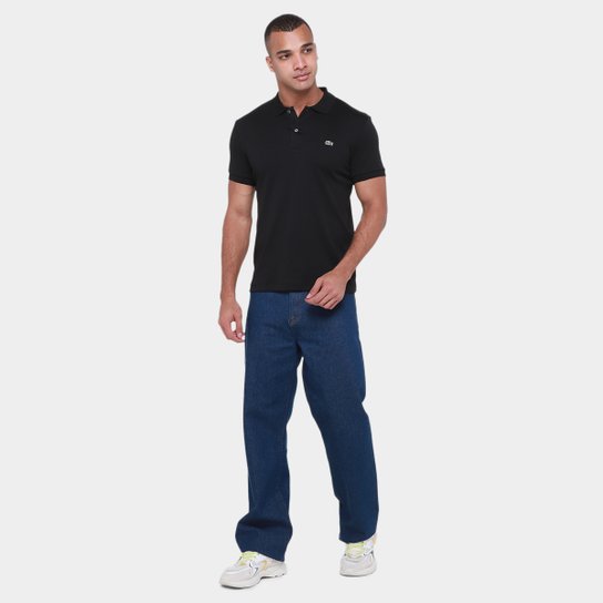 Camisa Polo Lacoste Regular Fit Algodão Leve Masculina