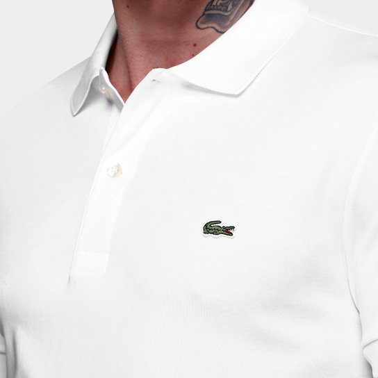 Camisa Polo Lacoste Regular Fit Algodão Leve Masculina