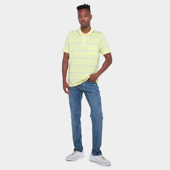 Camisa Polo Lucky Sailing Listrada Masculina