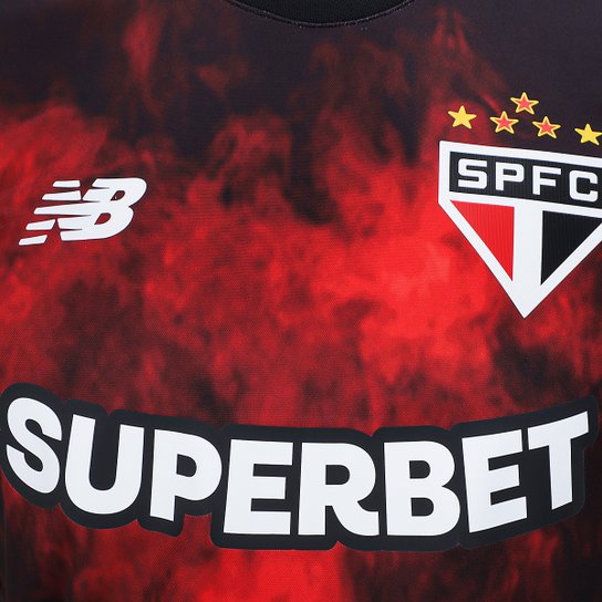 Camisa São Paulo 24/25 s/n° Torcedor Comemorativa New Balance Feminina