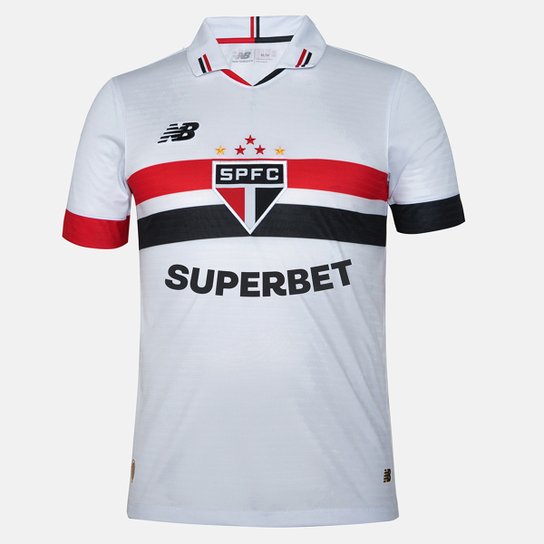Camisa São Paulo I 24/25 s/n° Torcedor New Balance Masculina