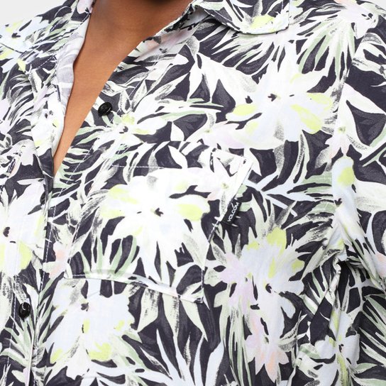 Camisa Volcom Floral Going Off Feminina