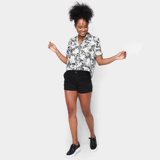 Camisa Volcom Floral Going Off Feminina