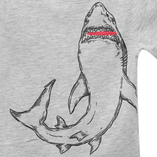 Camiseta Infantil Básica Tubarão Masculina