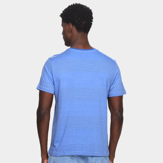 Camiseta Lucky Sailing Meia Malha Listrada Masculina