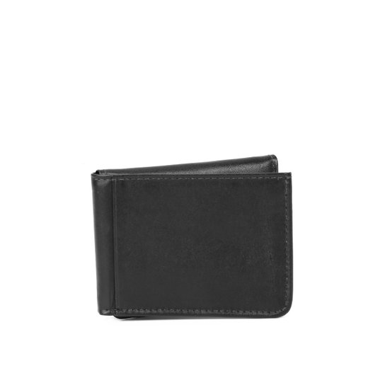 Carteira Couro Shoestock Divisórias Masculina - Preto