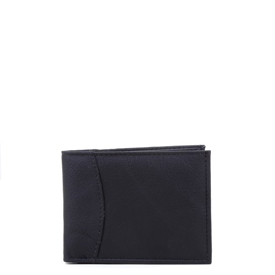 Carteira Couro Shoestock Floater Básica - Preto