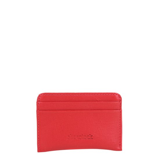 Carteira Couro Shoestock Mini Feminina - Vermelho