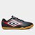 Chuteira Futsal Umbro Cannon Unissex - Preto+Vermelho