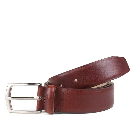 Cinto Couro Shoestock Atanado Masculino - Café