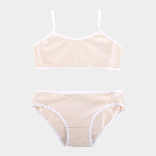 Conjunto Infantil Brandili Top + Calcinha Estampado Menina