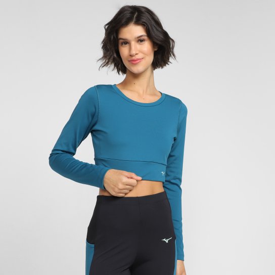 Cropped Mizuno Soul Fit Manga Longa Feminino