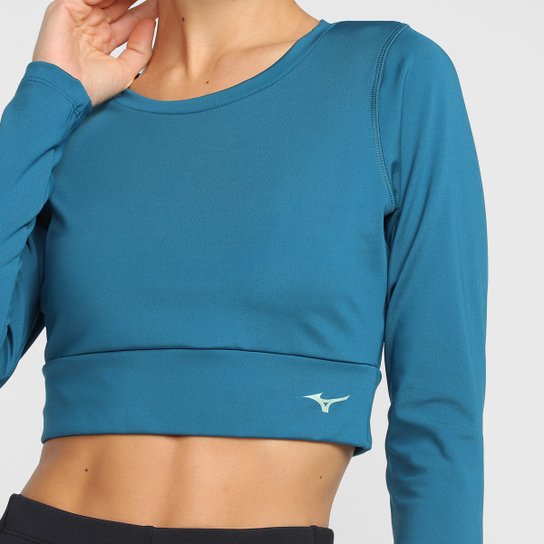 Cropped Mizuno Soul Fit Manga Longa Feminino