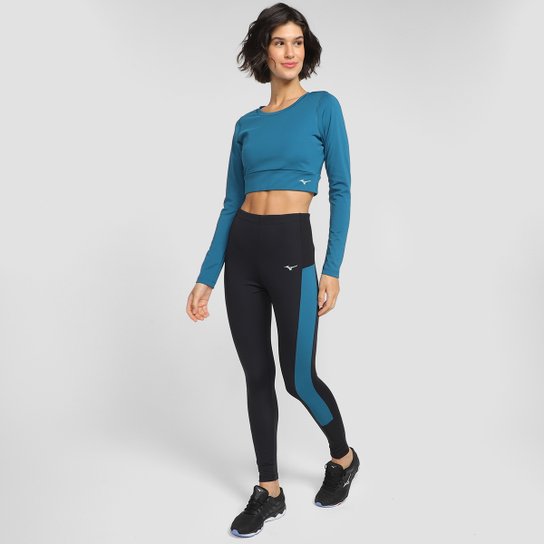 Cropped Mizuno Soul Fit Manga Longa Feminino