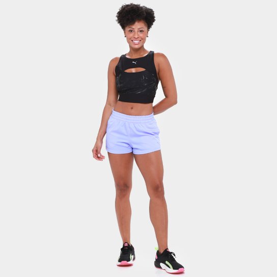 Cropped Puma Run Ultraform Aop Crop Tank Feminino