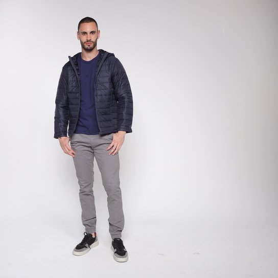 Jaqueta Broken Rules Puffer Capuz Masculina