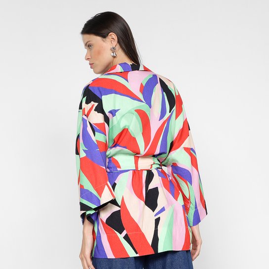 Kimono Farm Folhagem Fresca Feminino