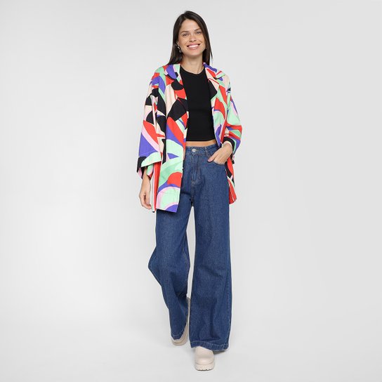 Kimono Farm Folhagem Fresca Feminino