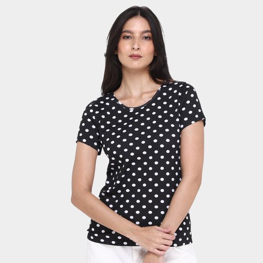 Kit Camiseta Básicos Poá c/ 2 Peças Feminina