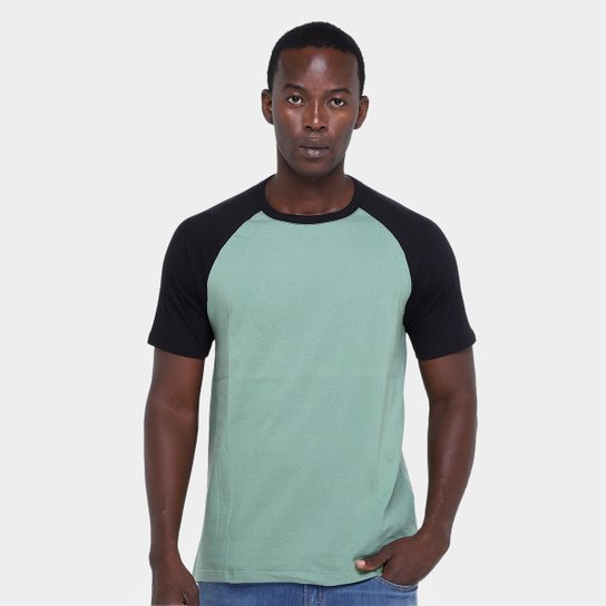 Kit Camiseta Básicos Raglan 2 Peças Masculina