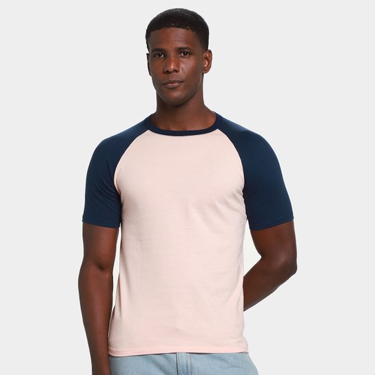 Kit Camiseta Básicos Raglan 2 Peças Masculina