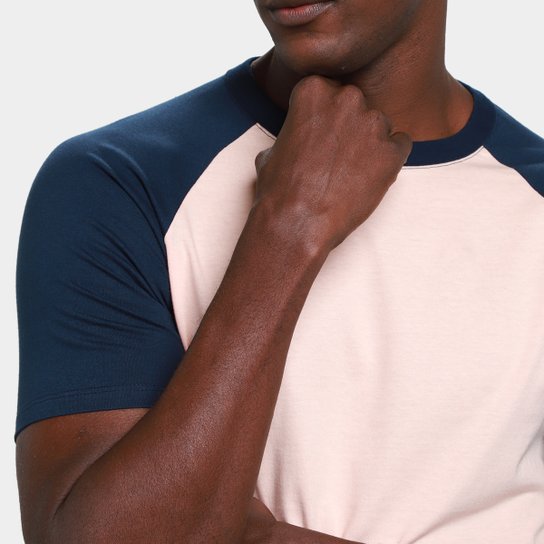 Kit Camiseta Básicos Raglan 2 Peças Masculina