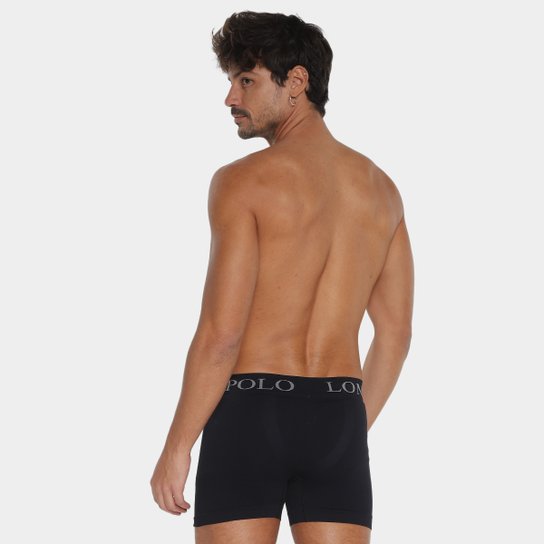 Kit Cueca Boxer Polo London Club Microfibra 10 Peças