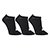 Kit Meia Adidas No Soquete Show 3 Pares - Preto+Branco