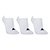 Kit Meia Adidas No Soquete Show 3 Pares - Branco+Preto