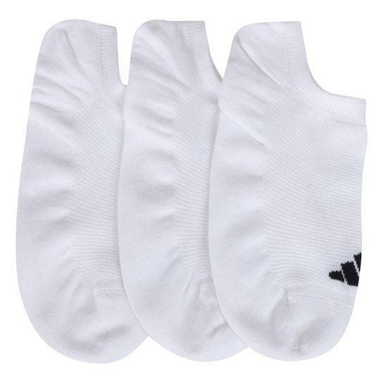 Kit Meia Adidas No Soquete Show 3 Pares