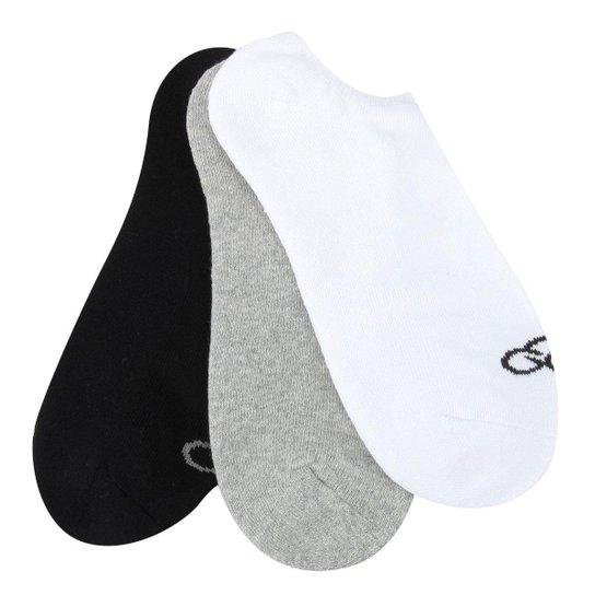 Kit Meia Invisível Olympikus C/ 3 Pares Masculina