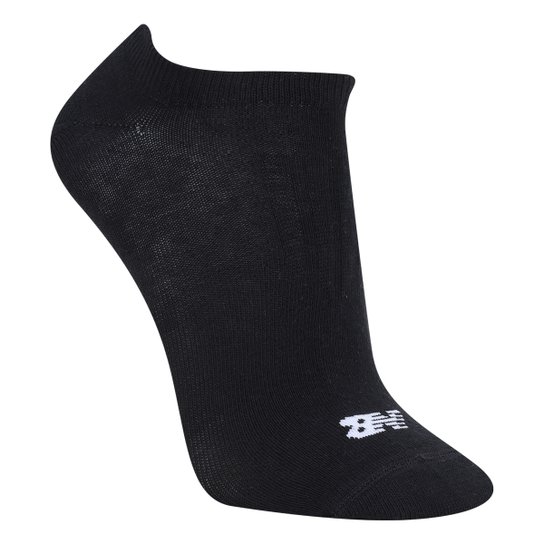 Kit Meia New Balance Invisível Logo c/ 3 Pares
