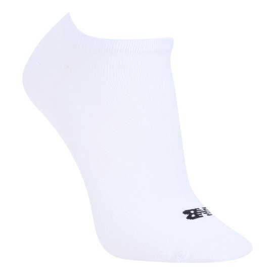 Kit Meia New Balance Invisível Logo c/ 3 Pares
