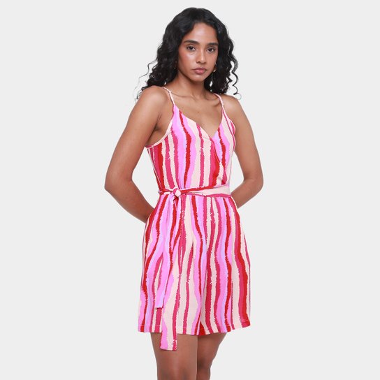 Macacão The Style Box Transpasse Feminino