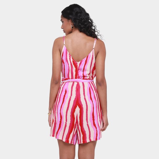 Macacão The Style Box Transpasse Feminino