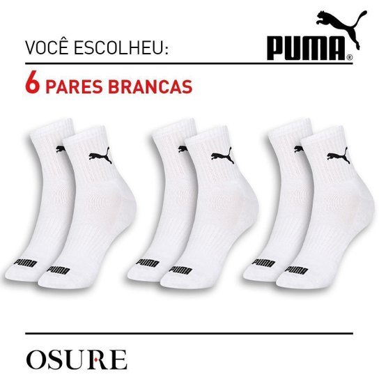 Meia Cano Médio Puma c/ 03 Pares