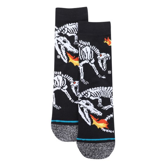 Meia Infantil Stance Cano Longo Skully Predator Menino