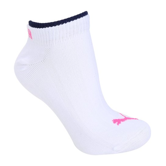 Meia Puma Cano Baixo Dupla c/2 Pares Feminina