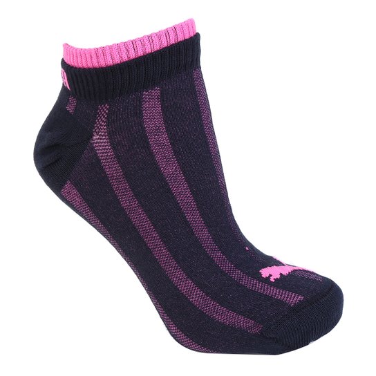 Meia Puma Cano Baixo Dupla c/2 Pares Feminina