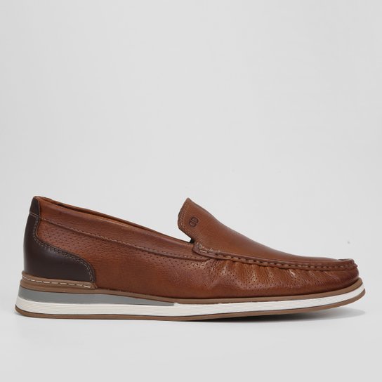 Mocassim Couro Democrata Flow Masculino