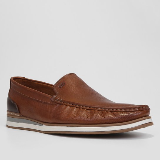 Mocassim Couro Democrata Flow Masculino