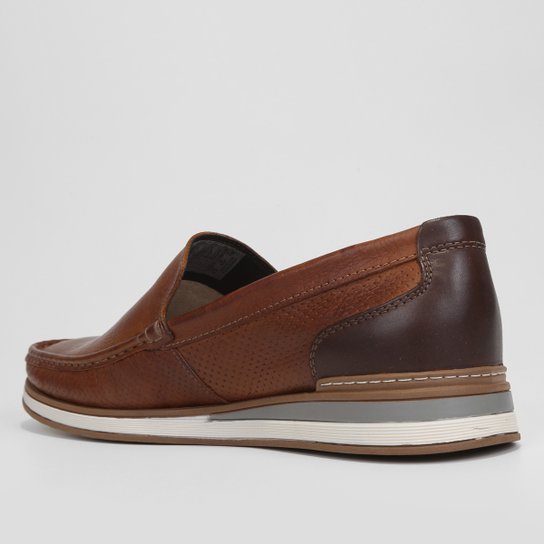 Mocassim Couro Democrata Flow Masculino
