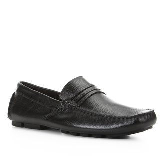 Mocassim Couro Shoestock Gravata Masculino