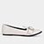 Mocassim Shoestock Fivela Strass Feminino - Off White