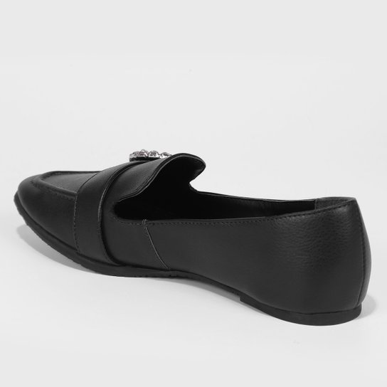Mocassim Shoestock Fivela Strass Feminino