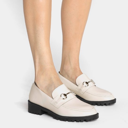 Mocassim Shoestock Metal Tratorado Feminino