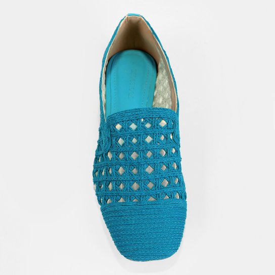 Mocassim Shoestock Tela Crochet