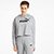 Moletom Puma Cropped Logo C/ Capuz Feminino - Cinza