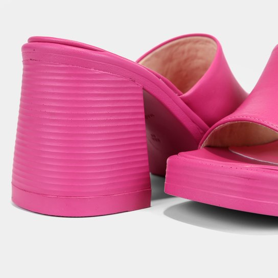 Mule Shoestock Comfy Meia Pata Salto Bloco