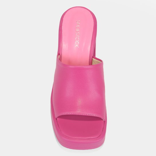 Mule Shoestock Comfy Meia Pata Salto Bloco